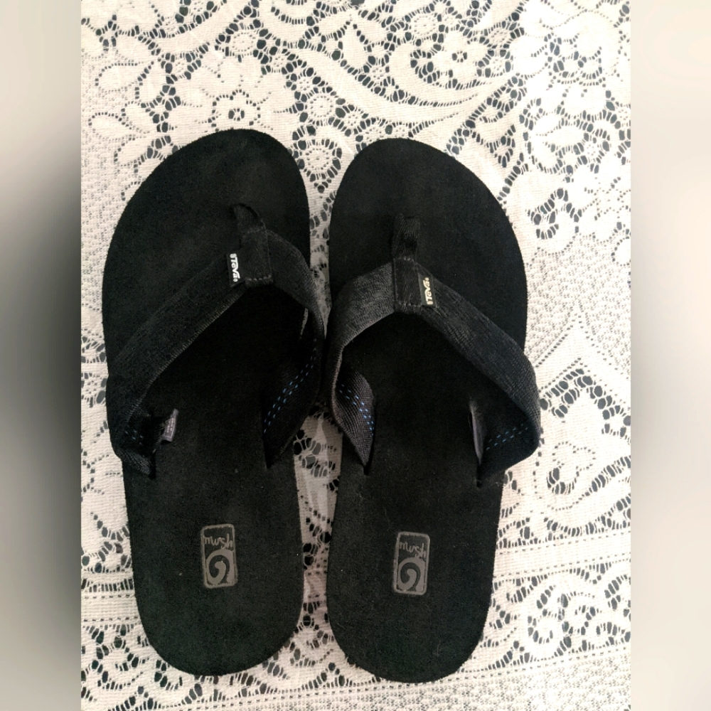 Mens Black Sandals Outdoor Pool Beach Party Summer Shoes